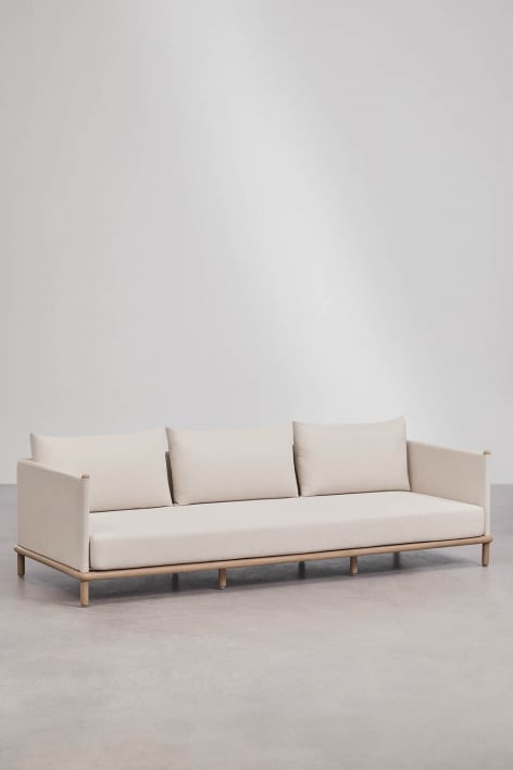 3-seater sofa in acacia wood Olivia - Light Brown Acacia