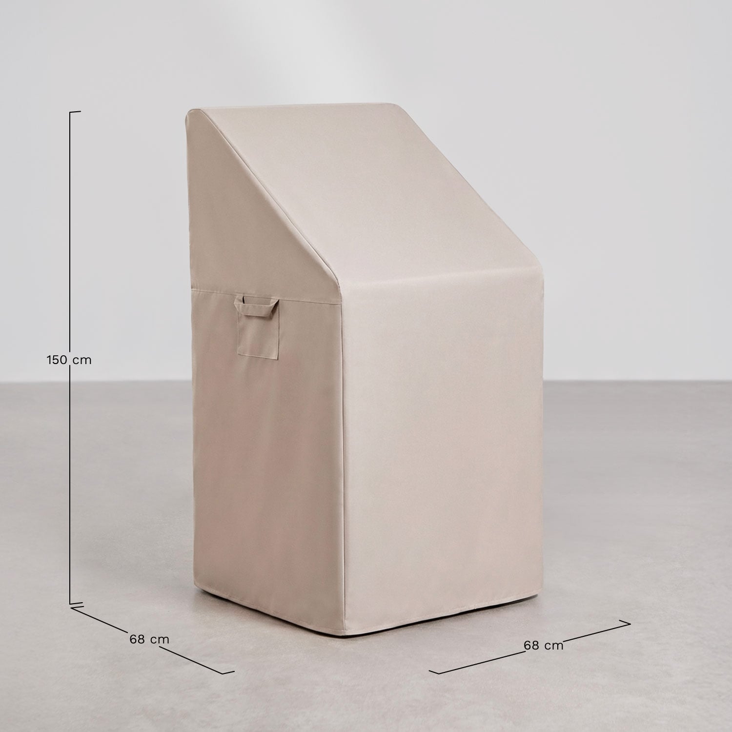 Otley 68x68 cm protective cover for garden chairs, medidas