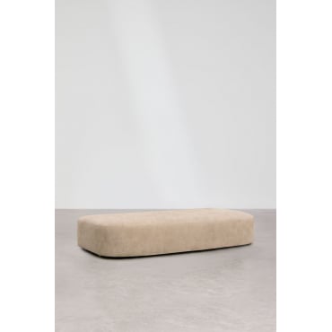 Central Seat 220x115 Cm For Giorgia Upholstered Modular Sofa Light Sand Brown Chenille - Sklum