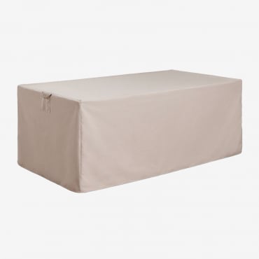 Rectangular Otley Garden Table Protective Cover Tapioca Beige & 190 X 105 Cm - Sklum