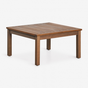Square 65x65 Cm Acacia Wood Branson Garden Coffee Table Dark Acacia Brown - Sklum