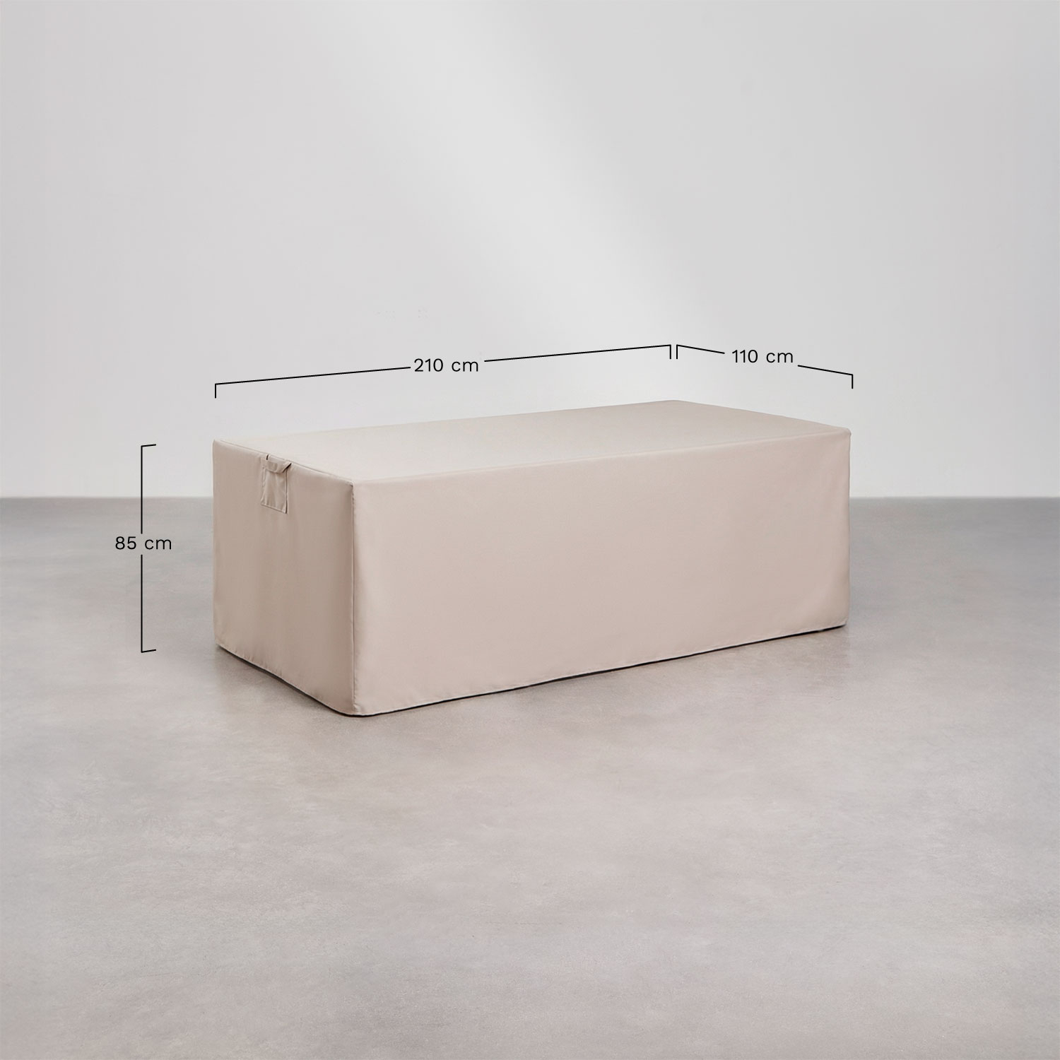 Rectangular Otley garden table protective cover, medidas