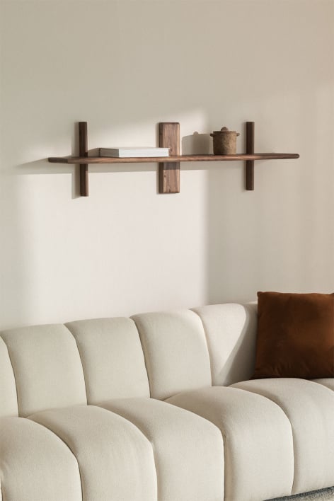 Erisu acacia wood wall shelf ↔︎120 cm