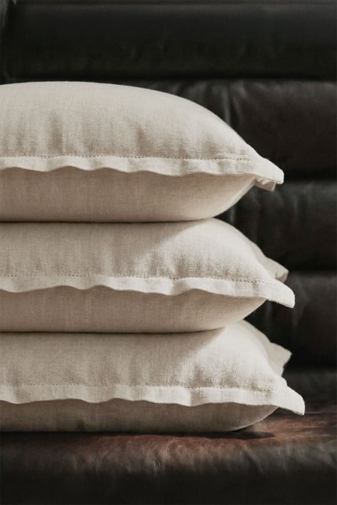 Square cushion 40x40 cm in Ludet linen