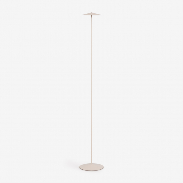 Emilein Wireless Led Iron Floor Lamp Tapioca Beige - Sklum