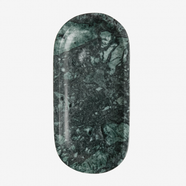 Ceranova Natural Stone Decorative Tray Green Marble Udaipur & ↔︎ 30 Cm - Sklum