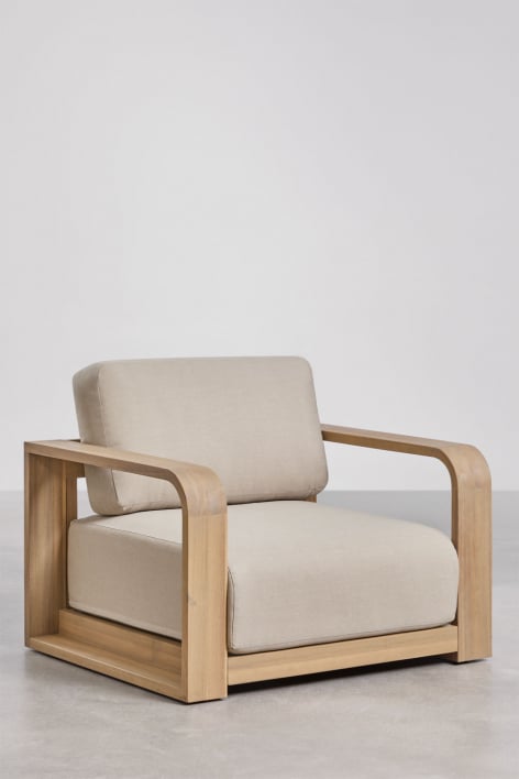 Brivori acacia wood garden armchair