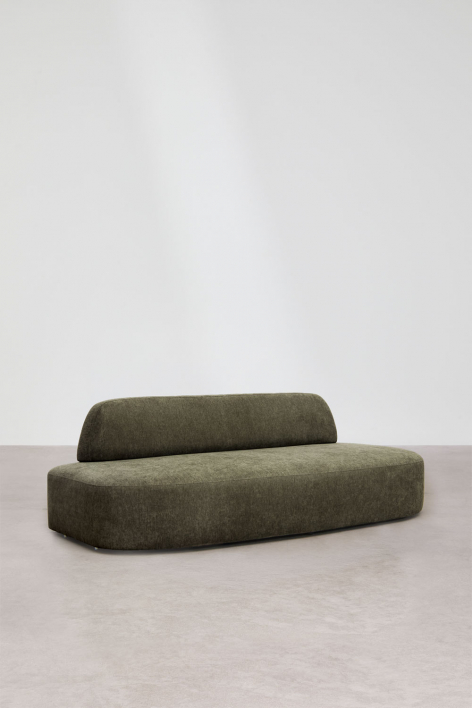 3-seater modular sofa upholstered Giorgia - Fabric Army Green