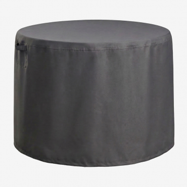 Round Otley Garden Table Protective Cover Grey Anthracite & Ø130 Cm - Sklum
