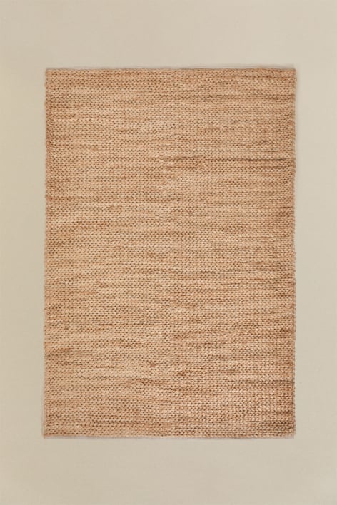Rectangular rug in jute and cotton Nathaniel