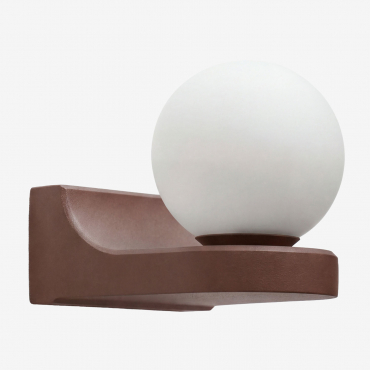 Lanham Aluminum Outdoor Wall Light Brown Coffee - Sklum