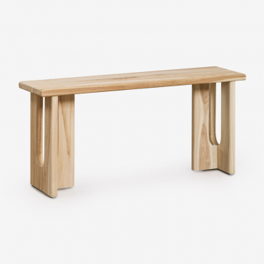 Tessalit 100 Cm Teak Wood Garden Bench Light Teak Wood - Sklum