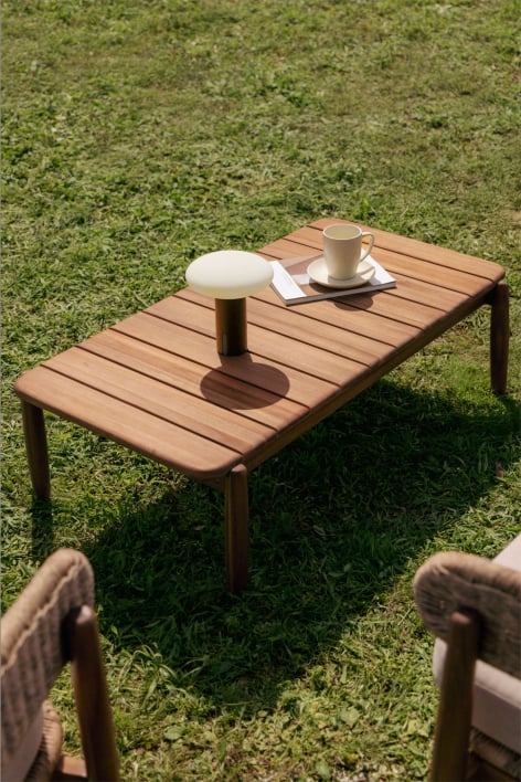 Rectangular 110x60 cm Acacia Wood Ribeira Garden Coffee Table