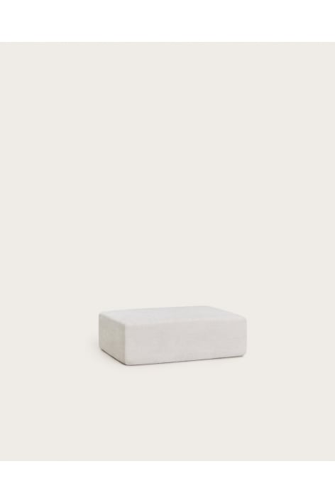 Vacuum-packed chenille pouf Norridge