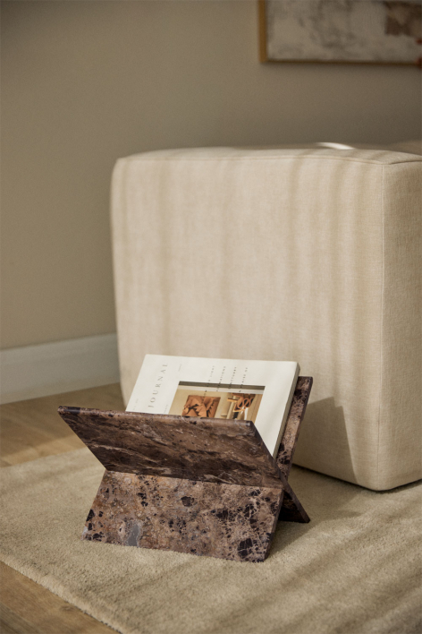 Kristoff marble floor magazine rack