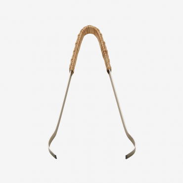 Dakomi Stainless Steel And Bamboo Ice Tongs Natural - Sklum