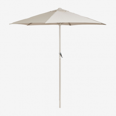 Ø235 Cm Umbrella In Jaden Fabric Tapioca Beige - Sklum