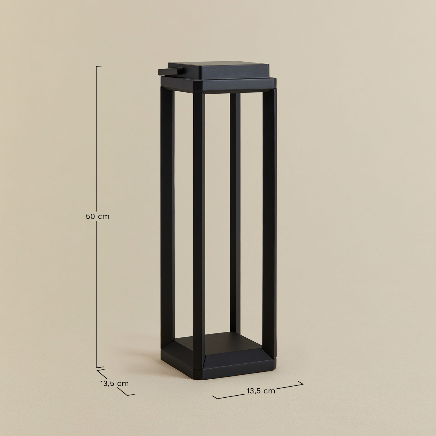 Wireless LED Solar Outdoor Table Lamp Nualla, medidas