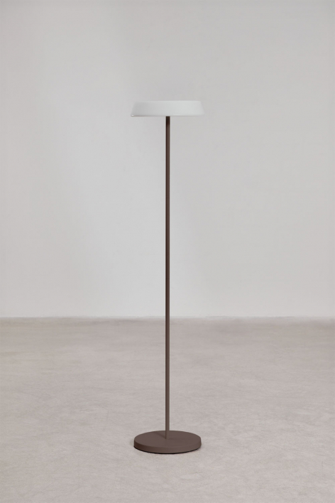 Ulenia wireless LED solar floor lamp for outdoor use in polyethylene and iron