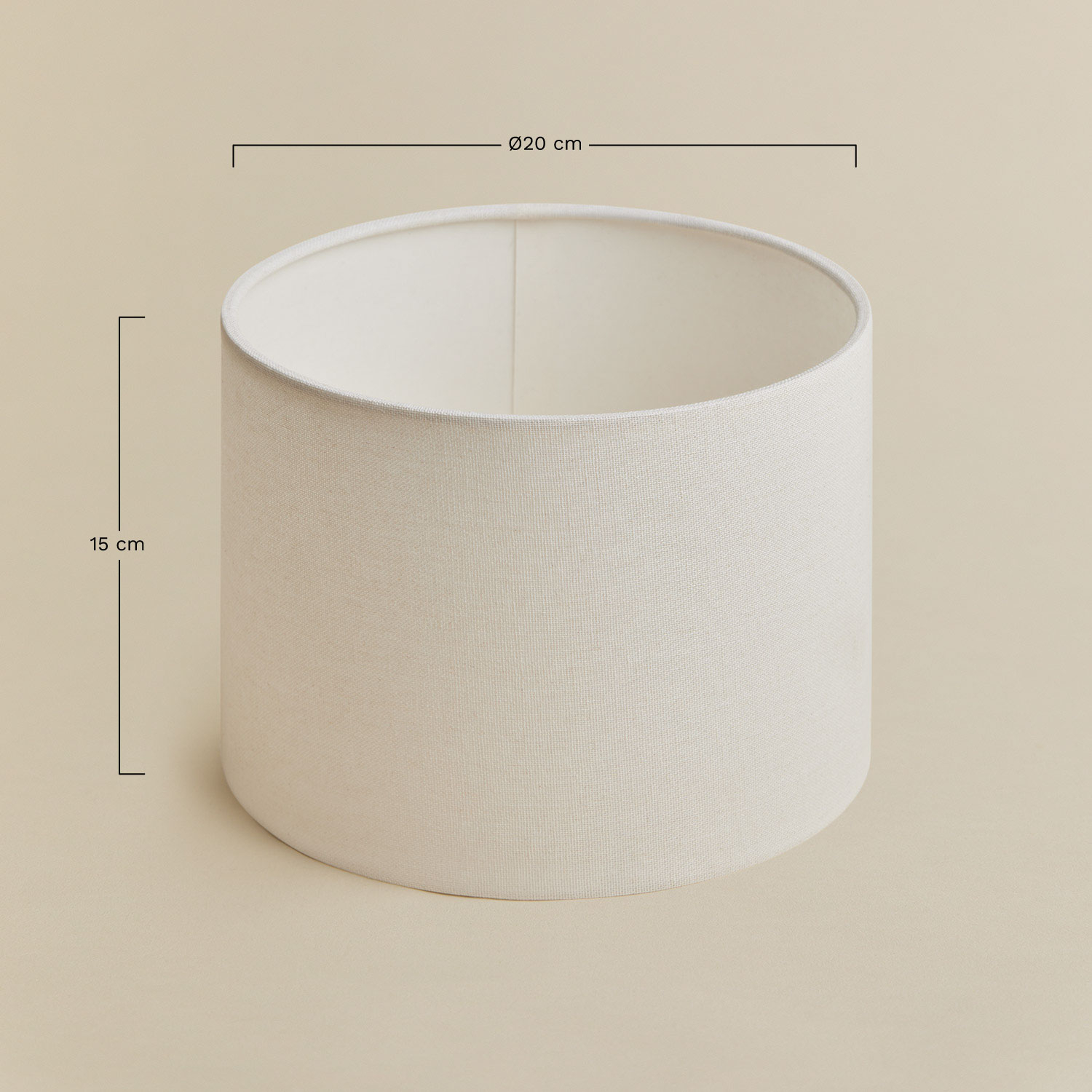 Arlina fabric lampshade, medidas