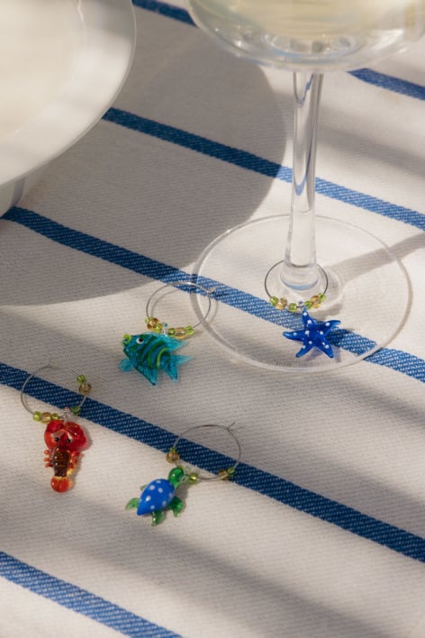 Set of 4 Nexuri glass wine markers