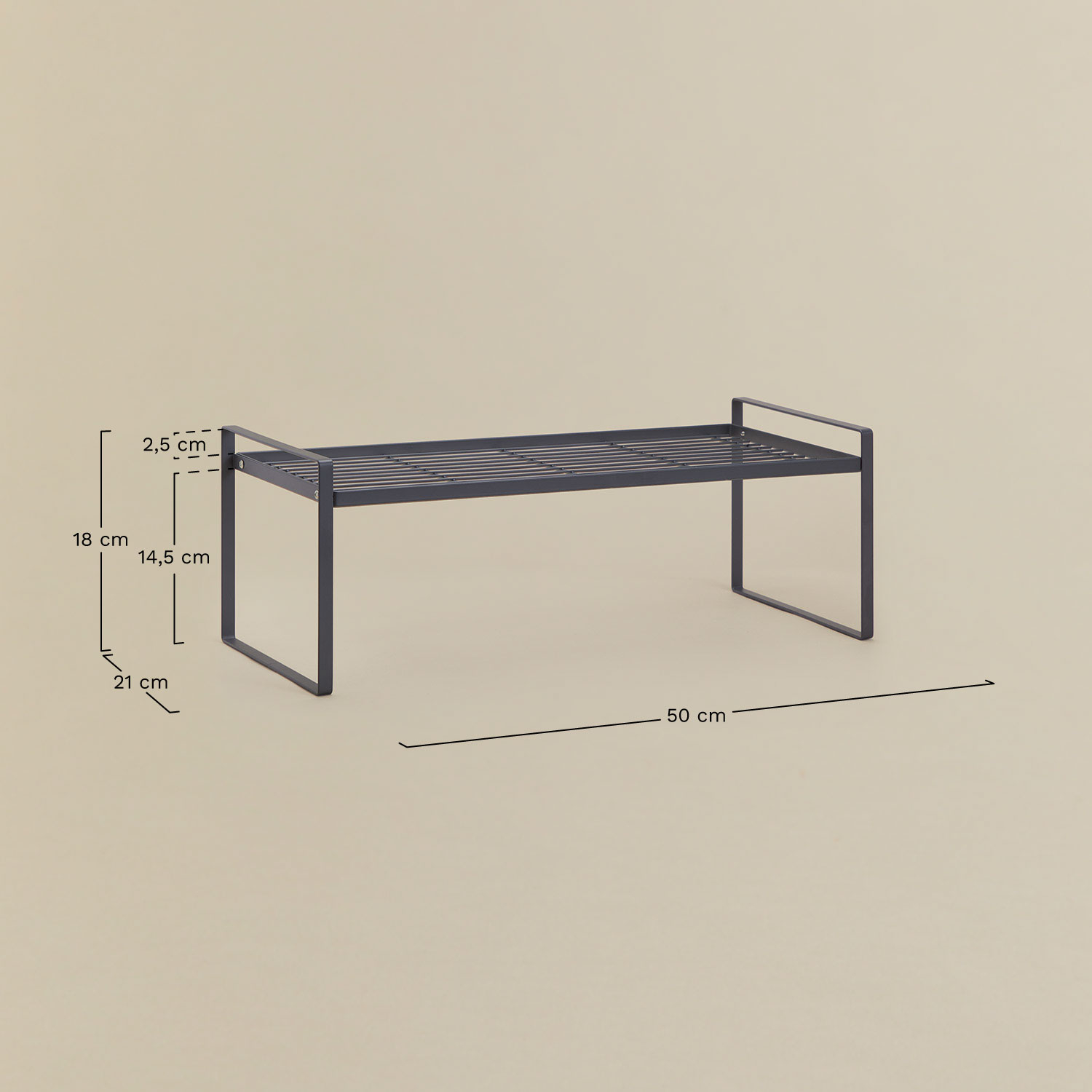 Izarne iron organizer shelf, medidas