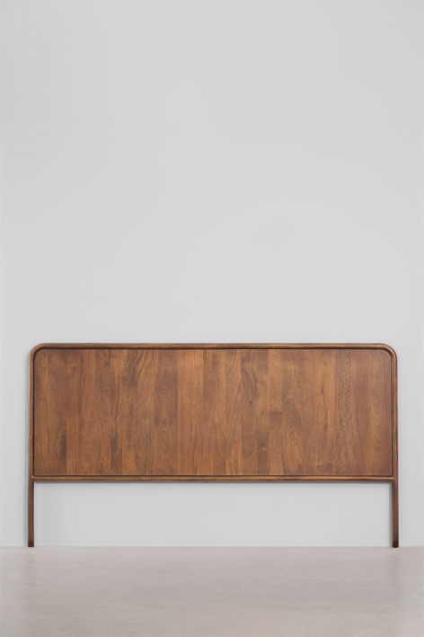 Maupaul mango wood headboard - Dark Handle Wood