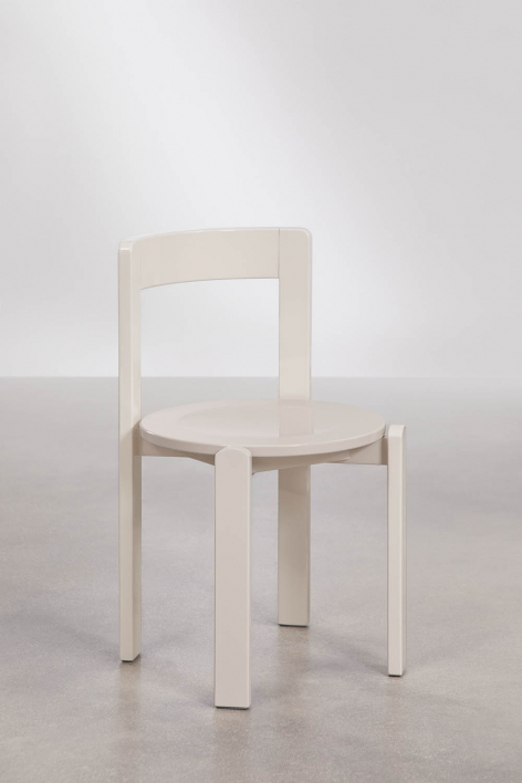 Pack of 4 dining chairs in Noreli oak wood