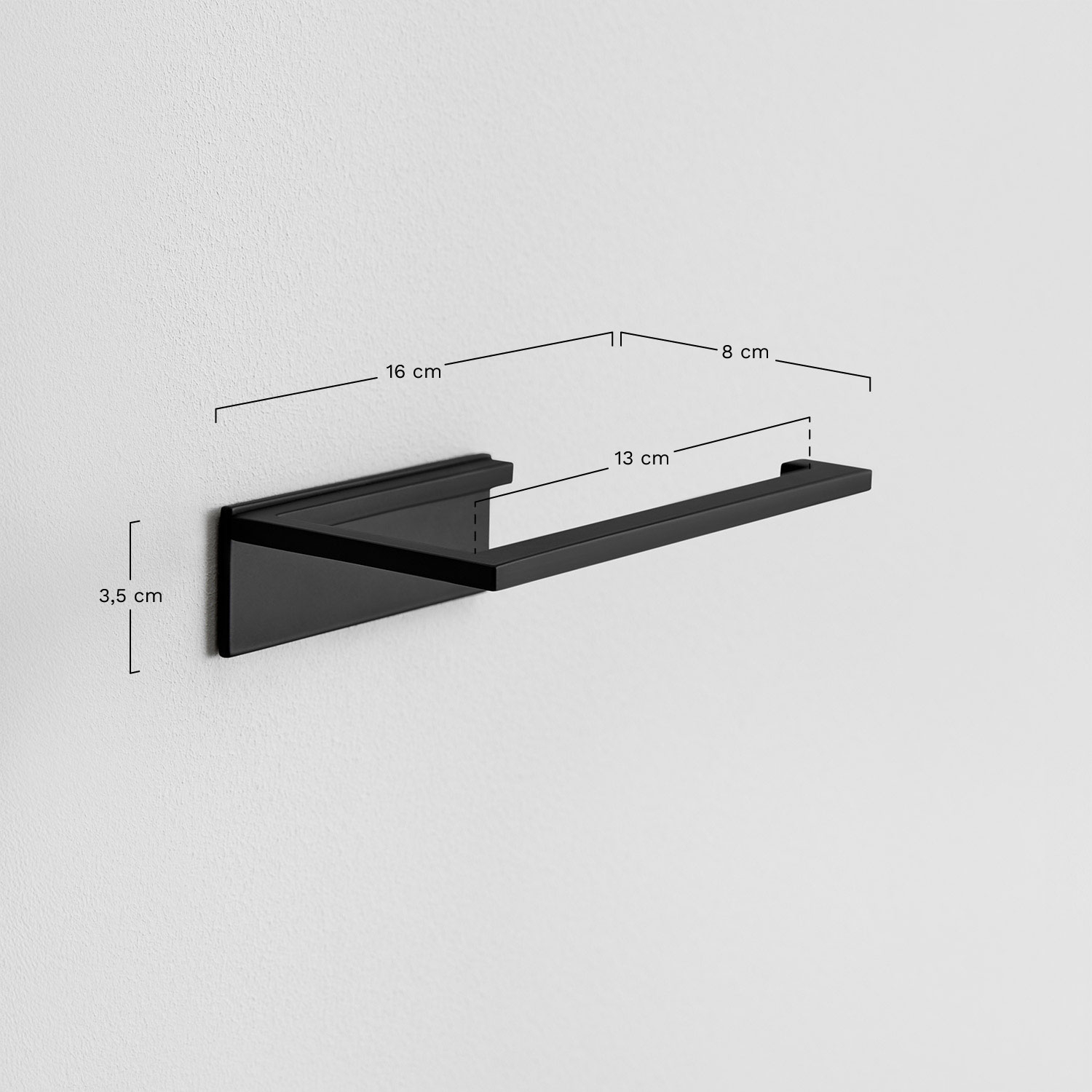 Jalter stainless steel bathroom toilet paper holder, medidas