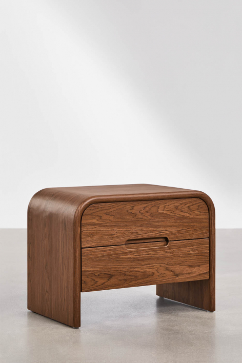Pack of 2 bedside tables 45x40 cm in MDF Claudres