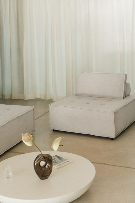 Central module for modular sofa in fabric Vermont