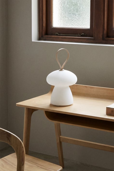 Atilia wireless LED table lamp in polyethylene