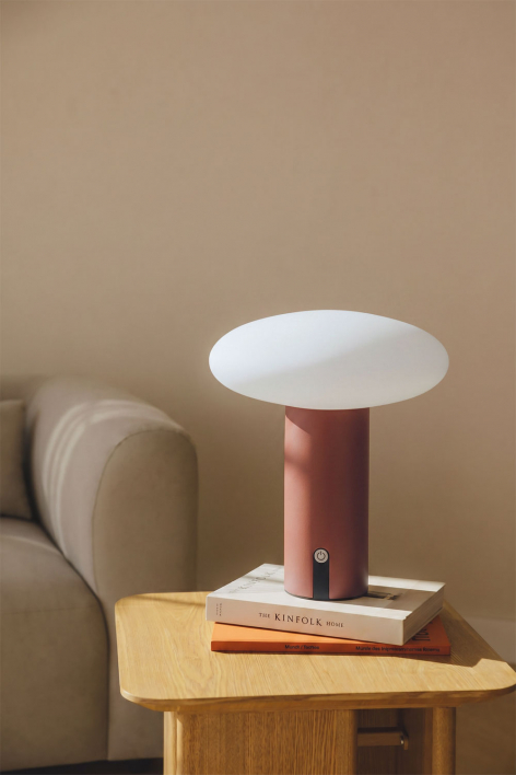 Wireless LED table lamp in iron Zosima