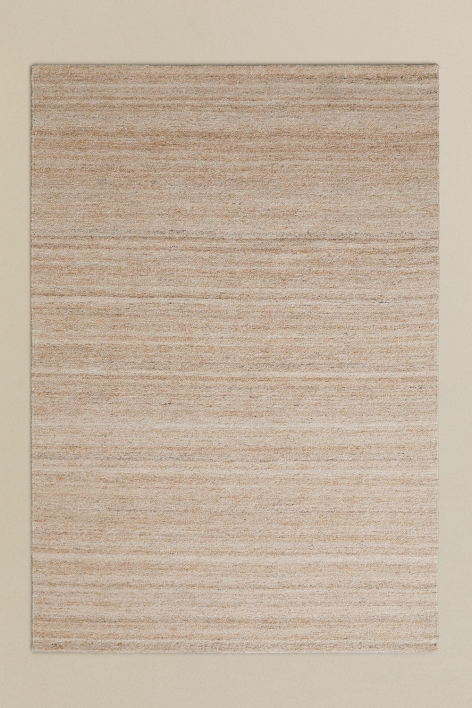 Rectangular polyethylene rug Rosauran - Tapioca Beige