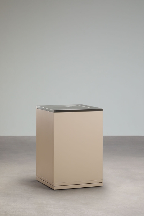 Rivana steel corner storage module for modular outdoor kitchen