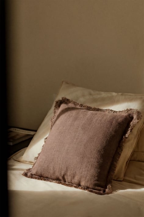 Square cushion 45x45 cm in Glenfern linen