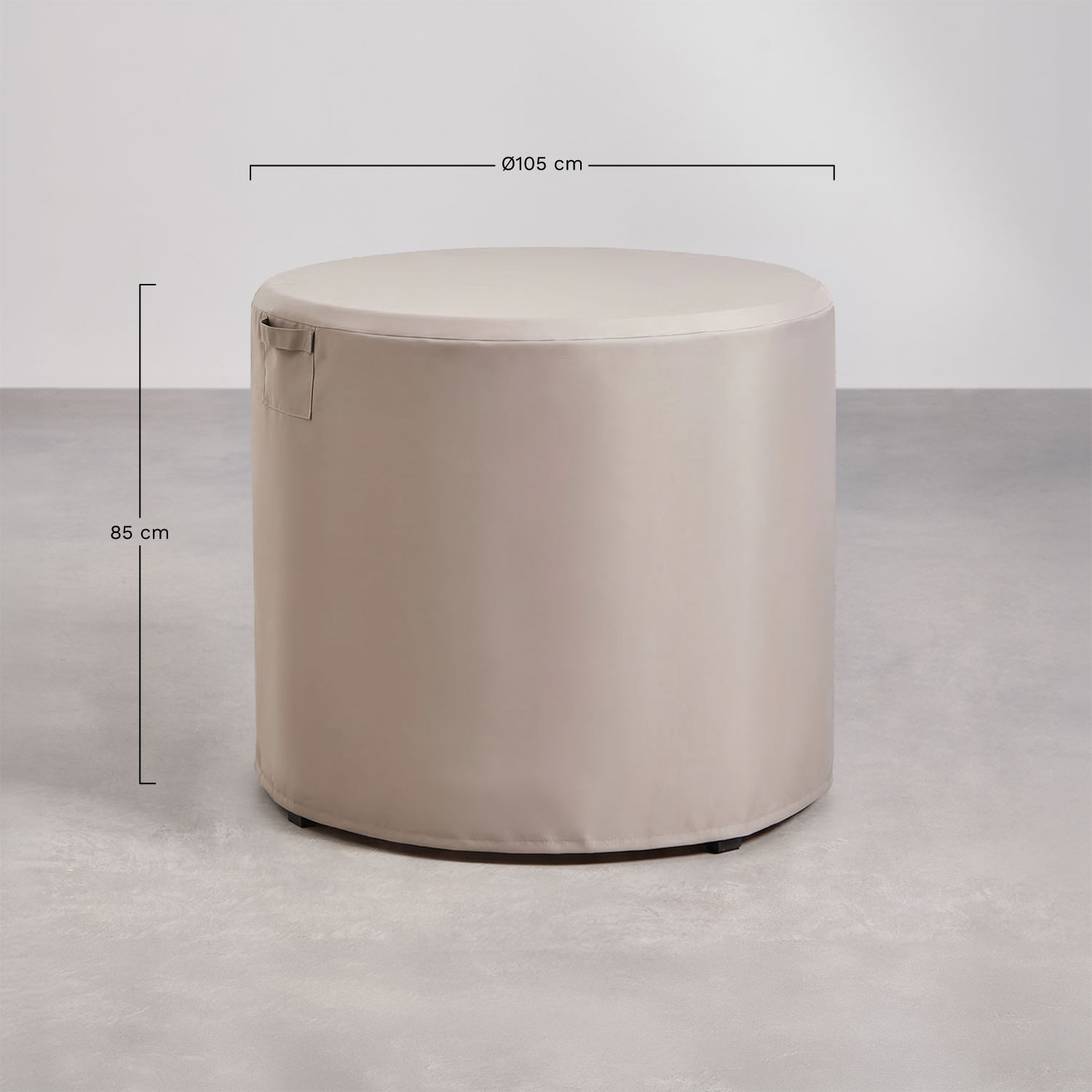 Otley round garden table protective cover, medidas