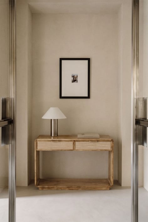 Abrams 120x30 cm mango wood hallway console table
