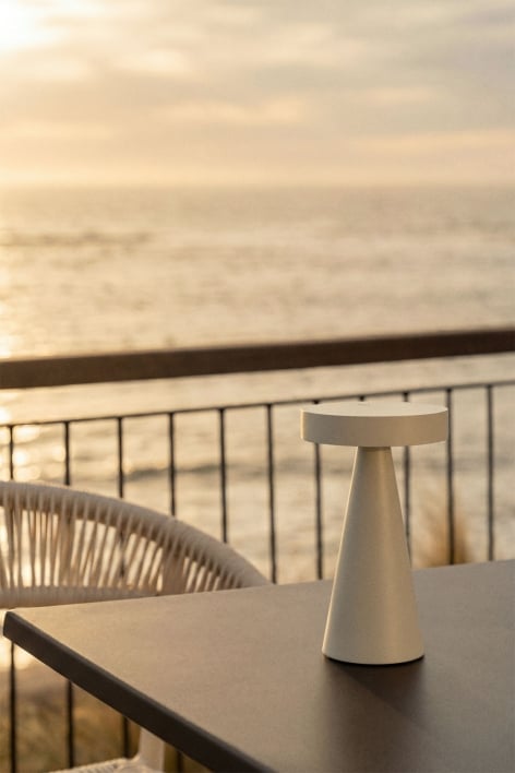Wireless LED Outdoor Table Lamp in Iron Catinca