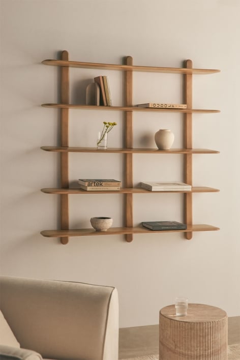 Veleta wooden wall shelf