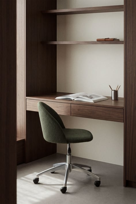 Kana upholstered office chair with wheels