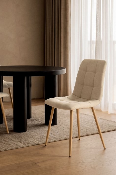 Vielira chenille upholstered dining chair