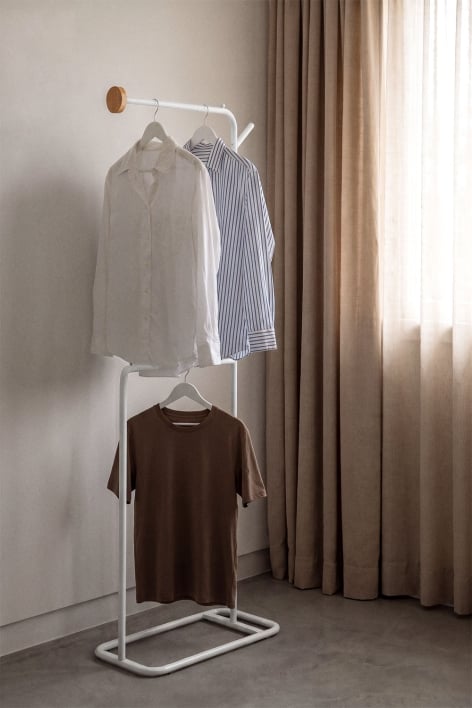 Einar iron standing coat rack