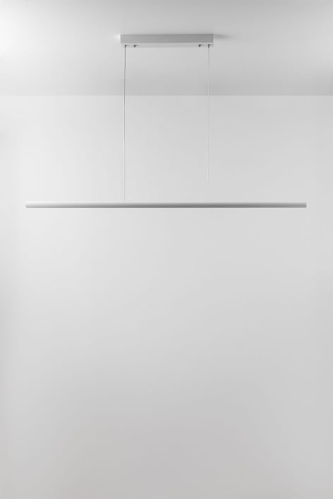 Wilen 120 cm linear LED pendant ceiling lamp in aluminum