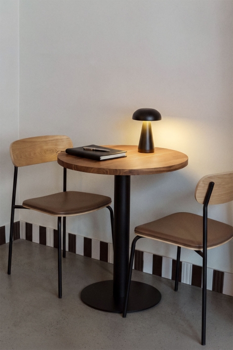 Round acacia wood bar table Xiren