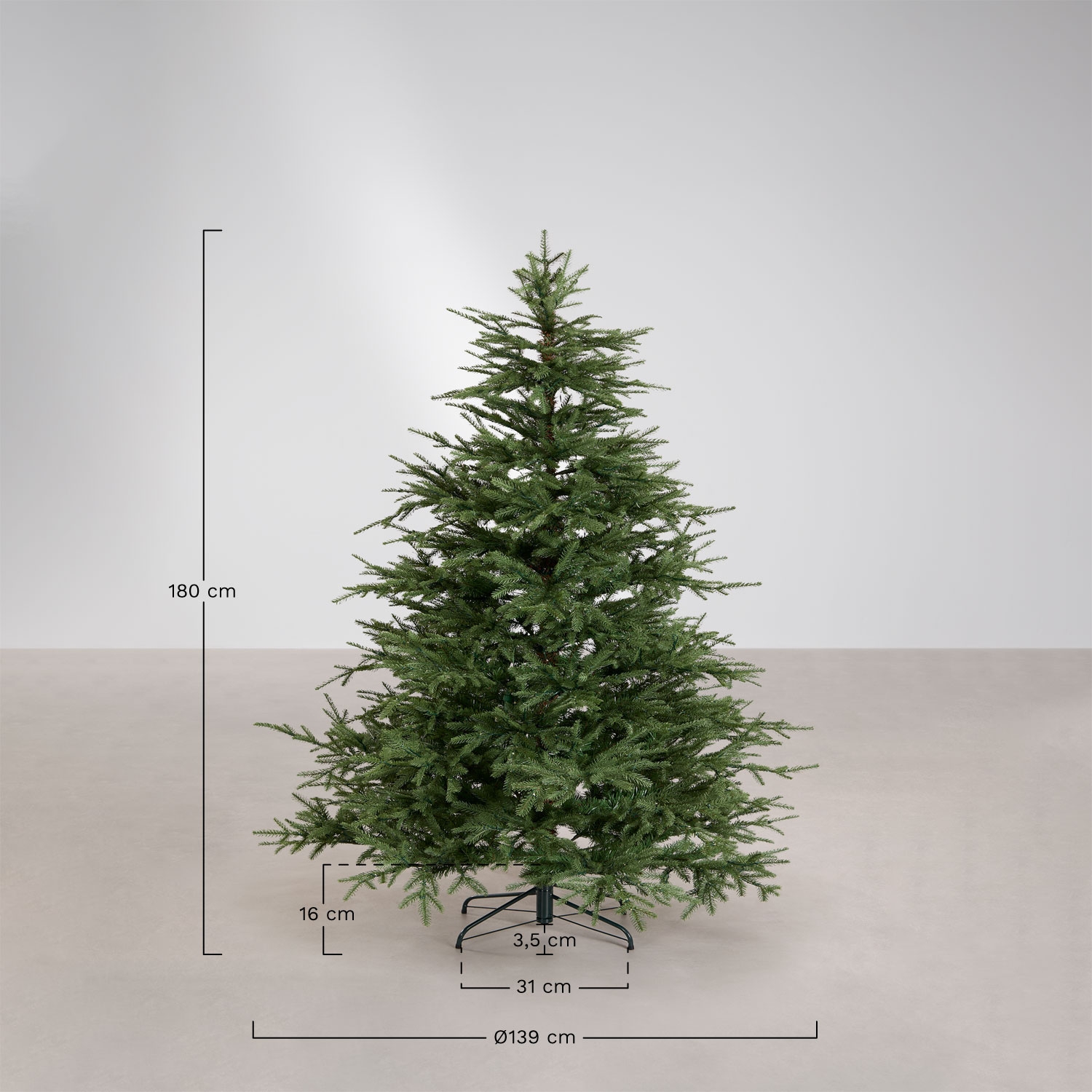Lureu Christmas Tree with LED Lights, medidas