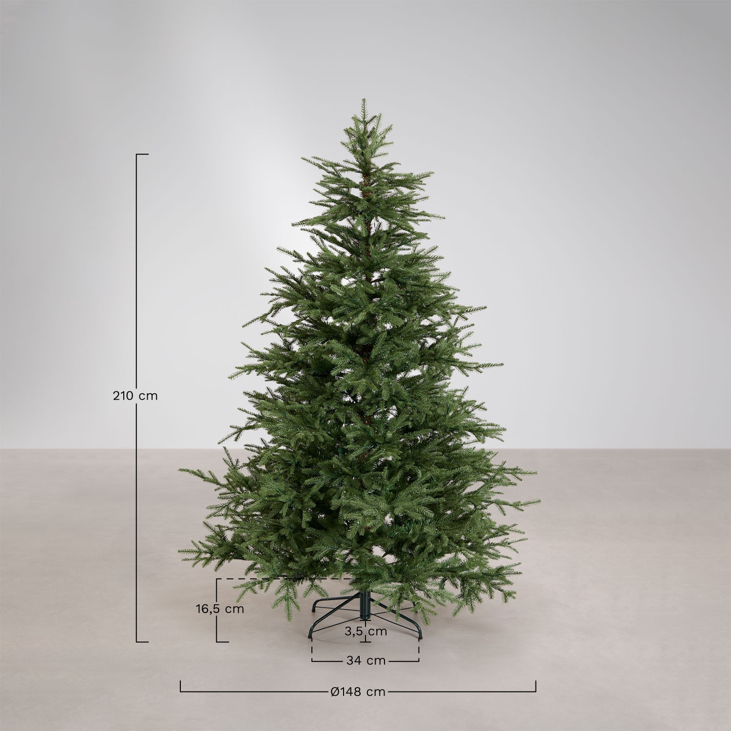 Lureu Christmas Tree with LED Lights, medidas