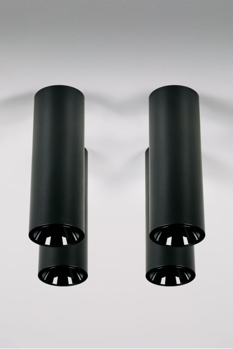 Pack of 4 trimless LED downlights Ø5.7 cm in aluminium with gradual on/off Luisiana