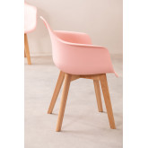 Set of 4 Chairs with Armrests Scand Nordic SK, thumbnail image 750661