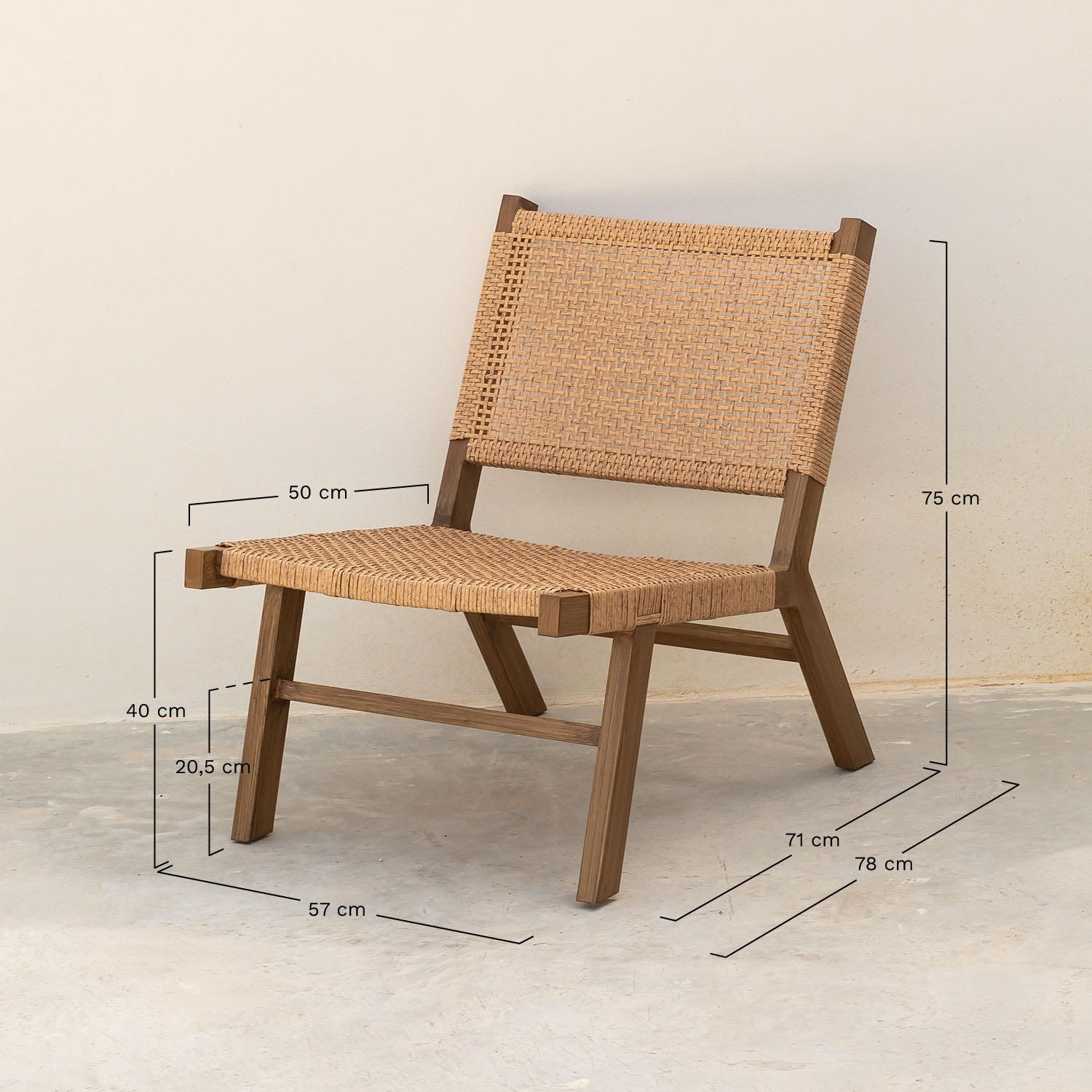 Synthetic Wicker Garden Chair Miri SKLUM